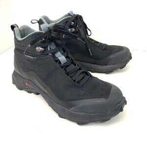 HUMTTO Hiking Boots Mens Size 7.5 Black Mid Waterproof Trail Outdoor 210598-1
